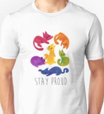 LGBT + PRIDE CATS Unisex T-Shirt