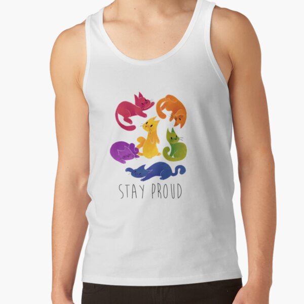 LGBT + PRIDE CATS Tank Top
