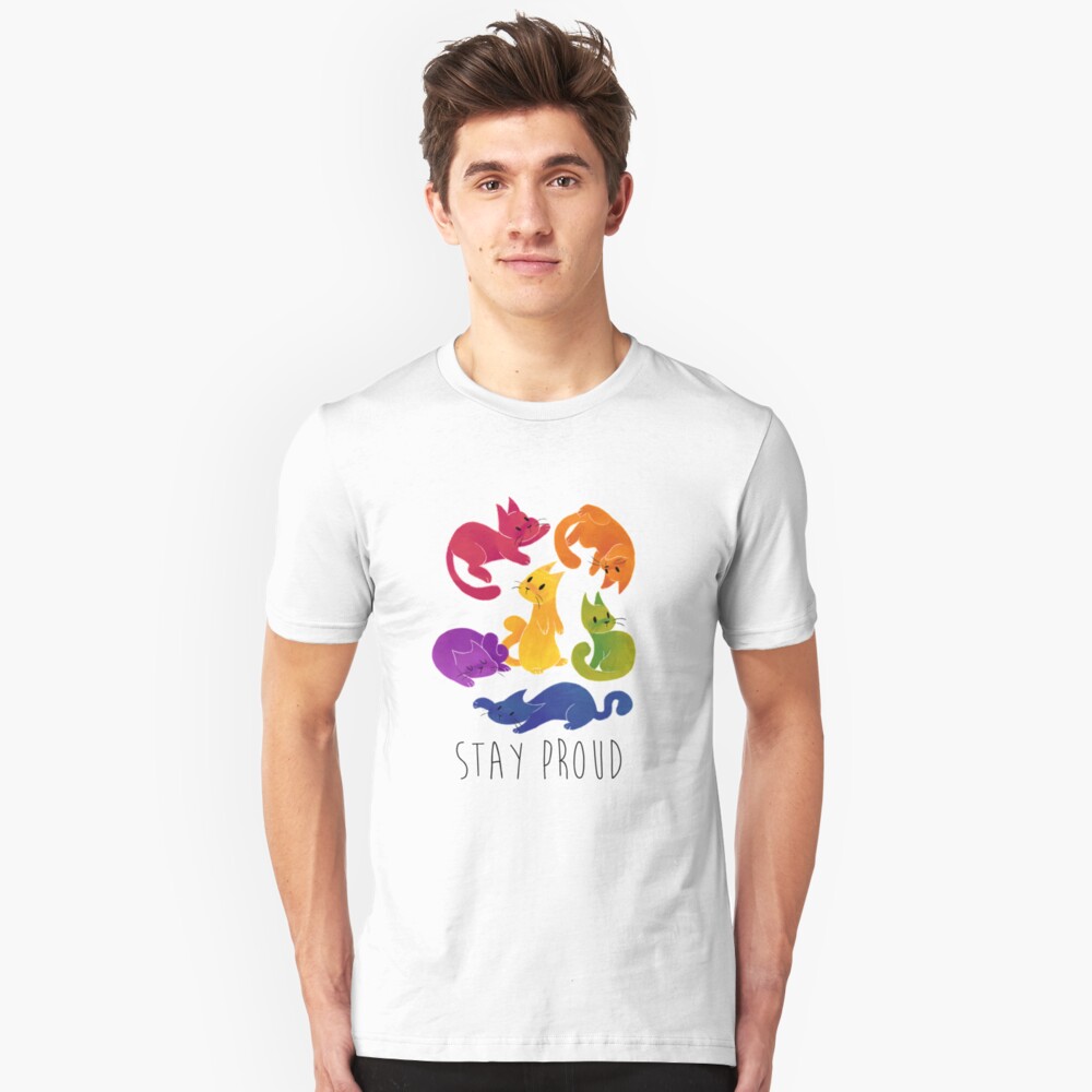 GATOS LGBT PRIDE + Camiseta ajustada