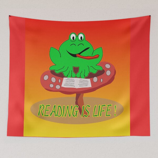 Item preview, Reading IS LIFE FROG designed and sold by EdwardMonet.
