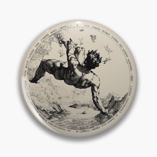 Item preview, Phaeton - Hendrick Goltzius, Icarus, Greek Mythology, Aesthetic, Goth designed and sold by SpaceDogLaika.