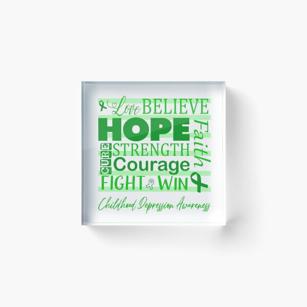 Item preview, Love Believe Hope Childhood Depression Awareness designed and sold by largellie.