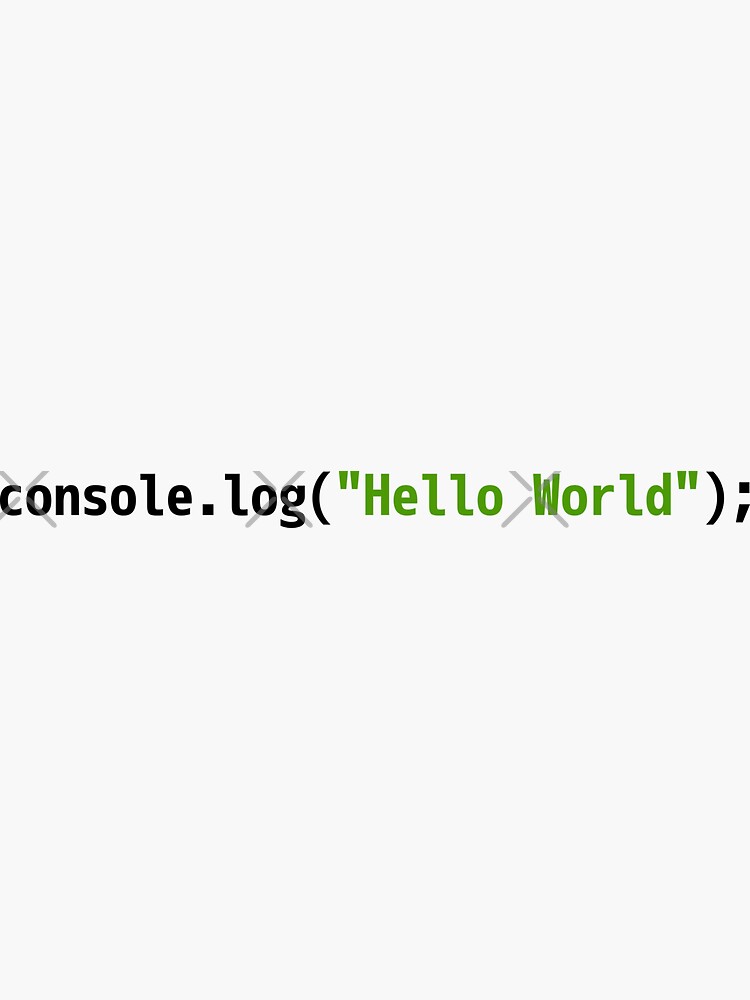 Hello World JavaScript Code - Light Syntax Scheme Coder Design by geeksta