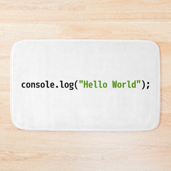 Item preview, Hello World JavaScript Code - Light Syntax Scheme Coder Design designed and sold by geeksta.