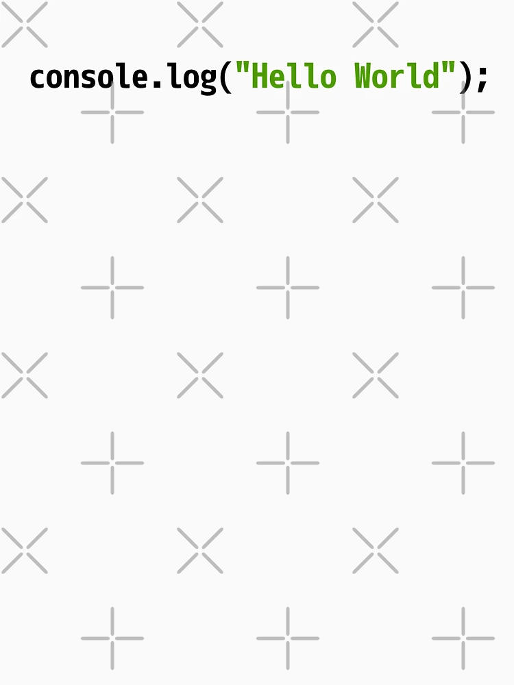 Thumbnail 4 of 4, Tank Top, Hello World JavaScript Code - Light Syntax Scheme Coder Design designed and sold by geeksta.