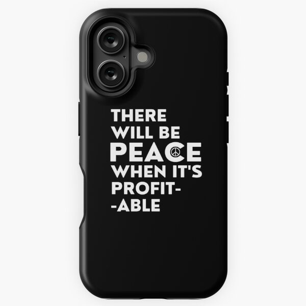 Vista previa del artículo con la obra «Habrá paz cuando sea rentable», diseñado y vendido por ApparelFactory.