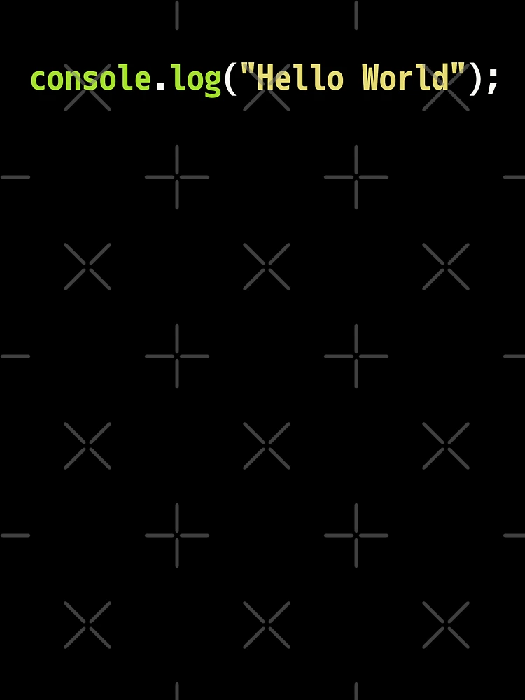 Thumbnail 7 of 7, Oversized T-Shirt, Hello World JavaScript Code - Dark Syntax Scheme Coder Design designed and sold by geeksta.