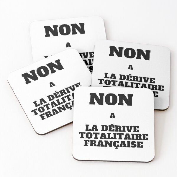 Item preview, No to the French totalitarian drift protest political demonstration designed and sold by FranceLibre.
