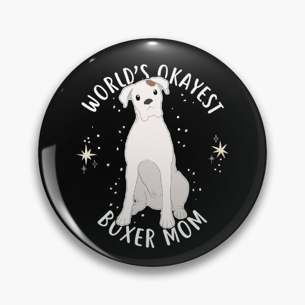 Item preview, World's Okayest Boxer Mom designed and sold by Clara Hollins.