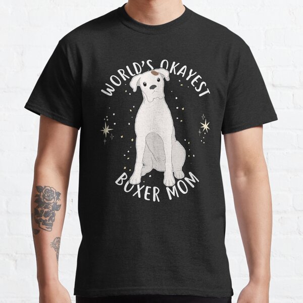 Item preview, World's Okayest Boxer Mom designed and sold by Clara Hollins.
