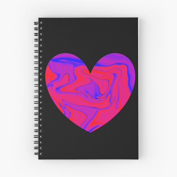 Item preview, Red, Pink, Purple, and Blue Liquid Swirl Heart designed and sold by rainestore.