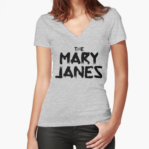The Mary Janes Fitted V-Neck T-Shirt