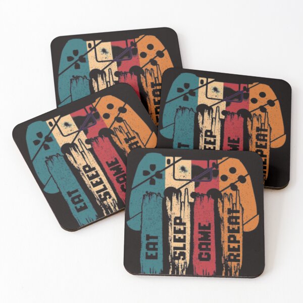 Item preview, Eat sleep game and repeat  designed and sold by Sassylife.