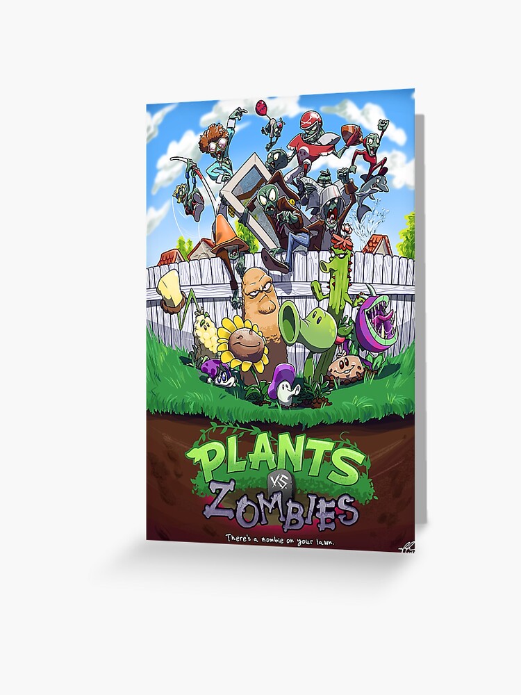 Plants vs Zombies Zombie Greeting Card by Thompson Murphy