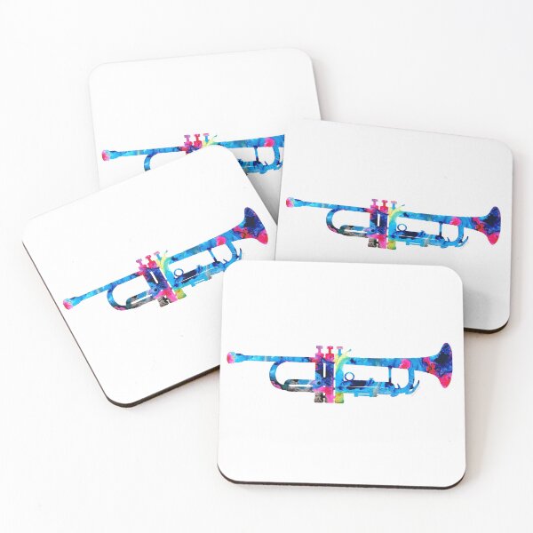 Item preview, Copy of Colorful Trumpet Art By Sharon Cummings designed and sold by Sharon Cummings Art.
