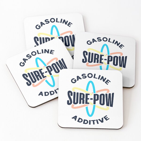 Item preview, Sure-Pow Gasoline Additive (Logo Only - White) designed and sold by Justin Ellis.