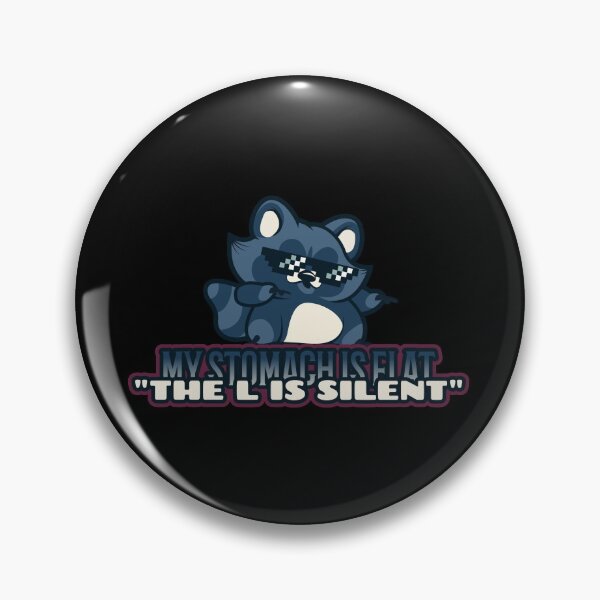 Item preview, My stomach is flat "The L is silent" designed and sold by glitchman2.