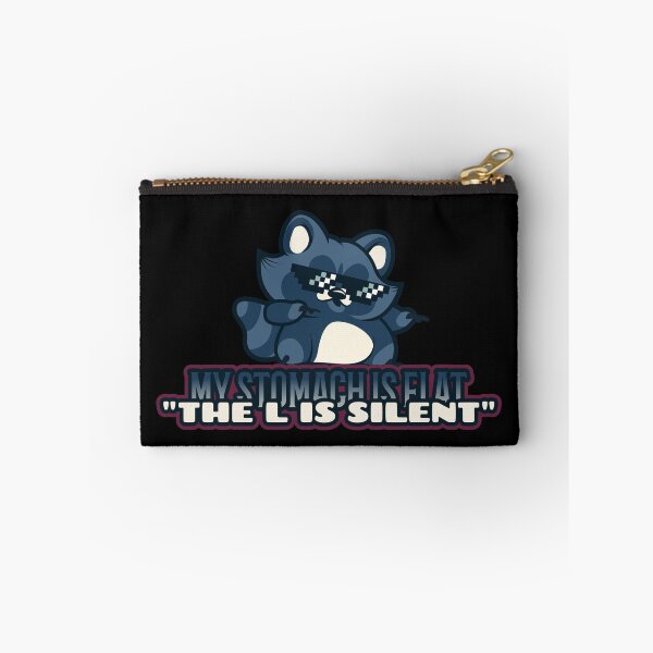 Item preview, My stomach is flat "The L is silent" designed and sold by glitchman2.