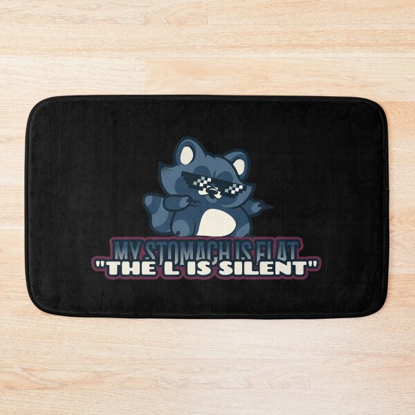 Item preview, My stomach is flat "The L is silent" designed and sold by glitchman2.