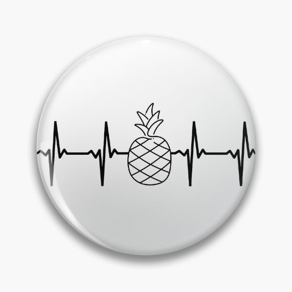 Item preview, pineapple heartbeat. Funny pineapple gift. designed and sold by ronaldsonou.