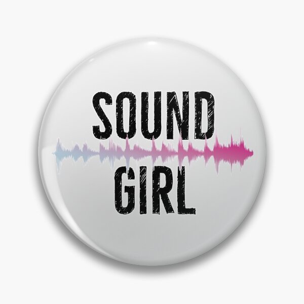 Artikelvorschau, Sound Girl Audio Wave | Rosa entworfen und verkauft von DanLopesMerch.