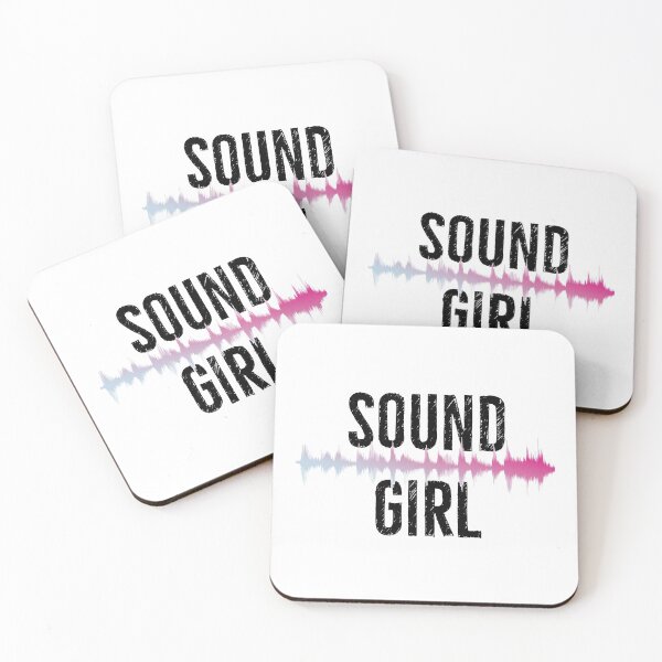 Item preview, Sound Girl Audio Wave | Pink designed and sold by DanLopesMerch.