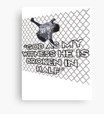 WWF Mankind Hell in a Cell t shirt, King of the Ring Canvas Print