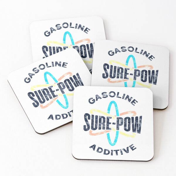 Item preview, Sure-Pow Gasoline Additive (Logo Only - White Worn) designed and sold by Justin Ellis.