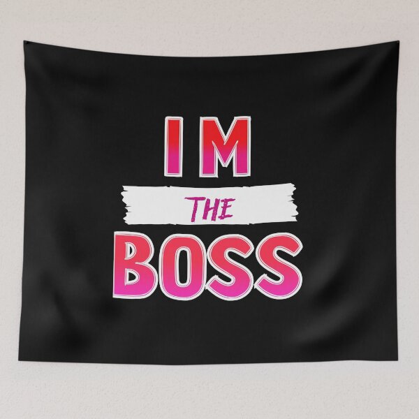 Item preview, im the boss hats designed and sold by AhmedXhah.