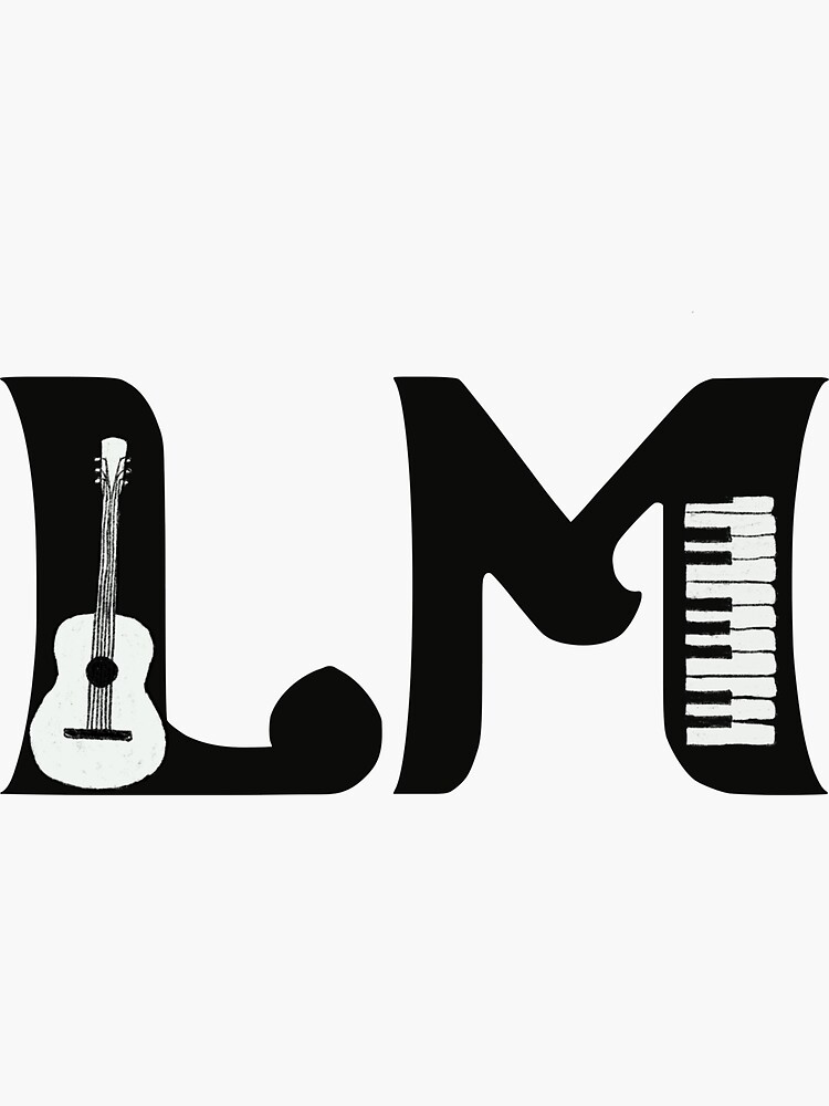 Thumbnail 3 of 3, Sticker, Lauryn Marie Initials designed and sold by laurynmmusic.