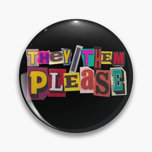 Item preview, They / them please designed and sold by PrettyRansom.