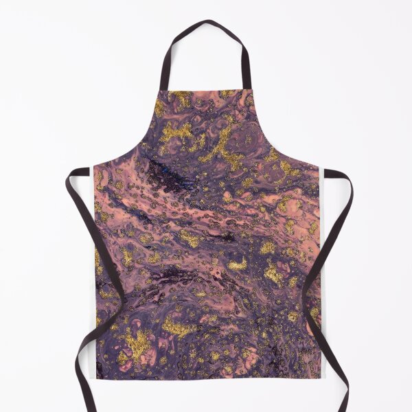 Item preview, Golden & Purple Colored Liquid Abstract Texture designed and sold by mehdi-bianco.