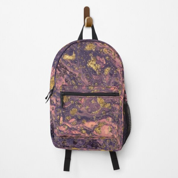 Item preview, Golden & Purple Colored Liquid Abstract Texture designed and sold by mehdi-bianco.
