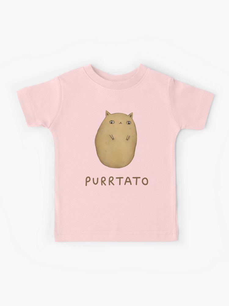 Thumbnail 1 of 2, Kids T-Shirt, Purrtato designed and sold by SophieCorrigan.