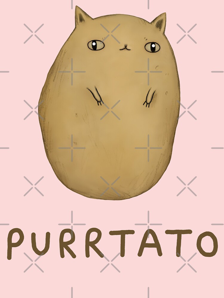 Thumbnail 2 of 2, Kids T-Shirt, Purrtato designed and sold by SophieCorrigan.