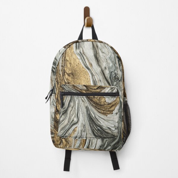 Item preview, Golden & Silver Colored Liquid Abstract Texture designed and sold by mehdi-bianco.