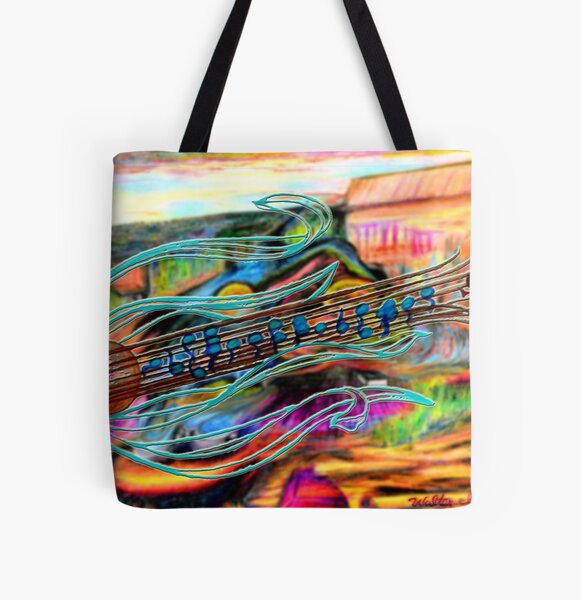 Classical Grass All Over Print Tote Bag