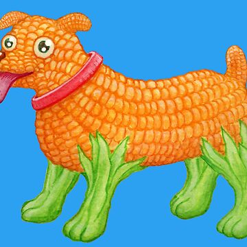 Artwork thumbnail, Corn Dog - For Lovers of Puns, Dogs and Snacks by StephVonAwesome