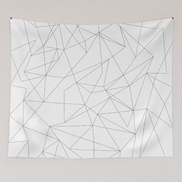 Item preview, black lines, triangles, graphic pattern designed and sold by Olga Lashko.