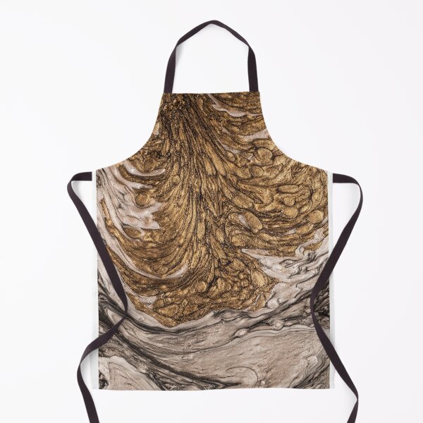 Item preview, Golden & Silver Colored Liquid Abstract Texture designed and sold by mehdi-bianco.