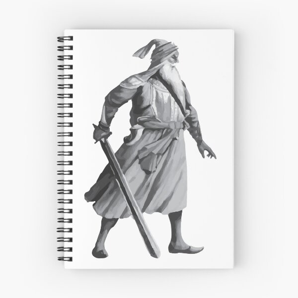 Item preview, Baba Deep Singh Grayscale designed and sold by ImmortalDaggers.