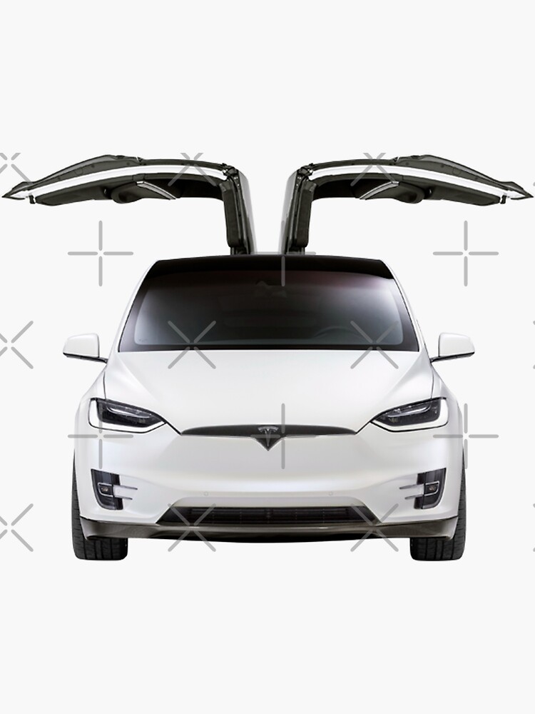 Tesla Model 3 Gray Sticker by TeslaMotion