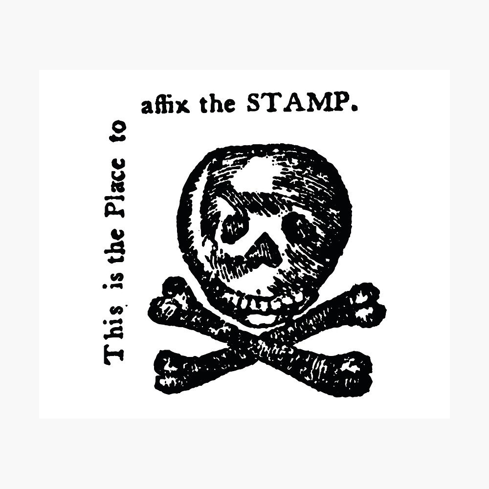 The Stamp Protest image against Stamp Act during American