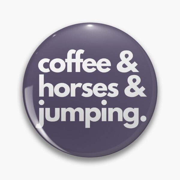 Item preview, coffee and horses and jumping designed and sold by TheWaterBirds.