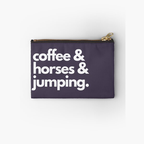 Item preview, coffee and horses and jumping designed and sold by TheWaterBirds.