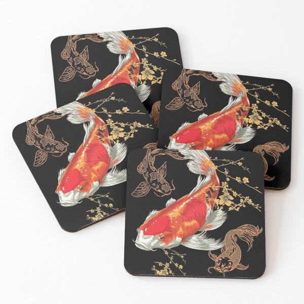 Item preview, Beautiful Colorful Koi Fish Swimming Design designed and sold by EarthArtDesigns.