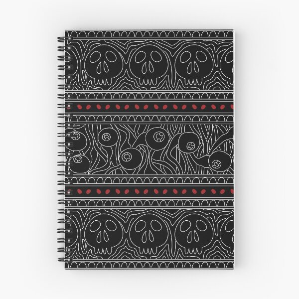 Item preview, Squiggly Skulls & Eyeballs Blood Red - Spooky designed and sold by OddPop.