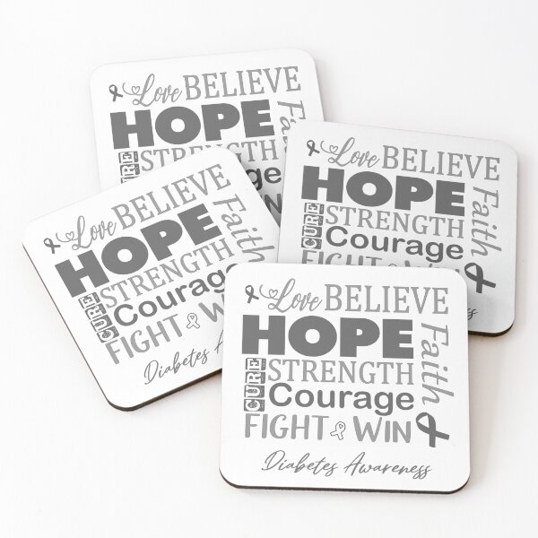 Item preview, Love Believe Hope Diabetes Awareness designed and sold by largellie.