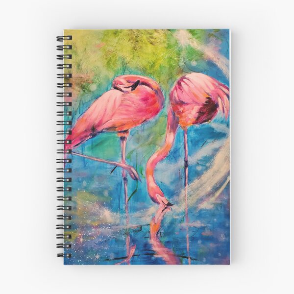 Item preview, Two Flamingos - Reflection in Tropical Water designed and sold by terrysobonart.