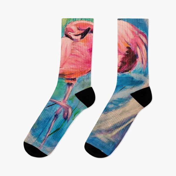 Item preview, Two Flamingos - Reflection in Tropical Water designed and sold by terrysobonart.